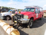 2002 Ford F-250 Crew Cab Utility Truck w/ Plow Diesel