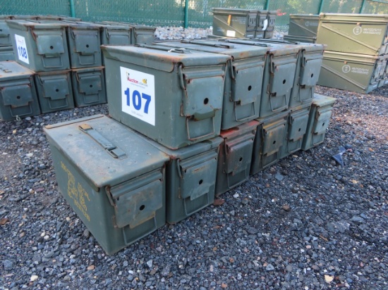Lot of 10 50 Cal Empty Ammo Cans