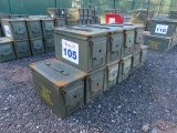 Lot of 10 50 Cal Empty Ammo Cans