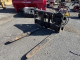 Hydraulic Shift Skid Steer Fork Attachment (OFF-SITE)