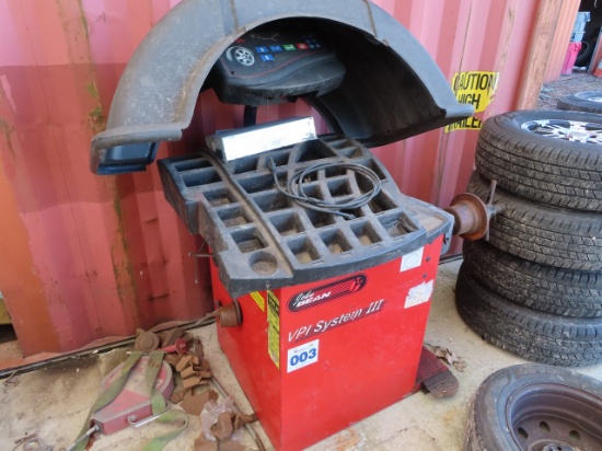 John Bean VPI System 3 Wheel Balancer