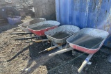 Lot of 4 Wheel Barrels