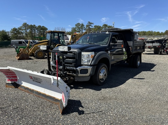 2012 Ford F-450 Mason Dump 4x4 Diesel w/ Plow and Salter