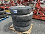 Set of 4 10 Lug Wheels 11R24.5