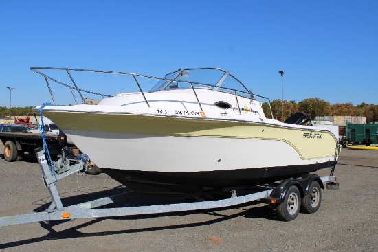 2006 21' Sea Fox Cuddy Cabin w/ Trailer
