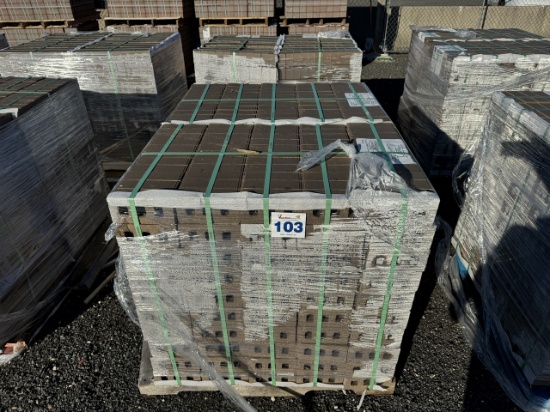 2 Pallets of Hanley S76 Dark Brown Bricks 3 5/8 x 2 1/4 x 7 5/8