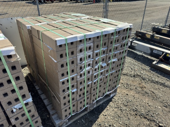 Pallet of Hanley S76 Dark Brown Bricks (1,050 Bricks Per Pallet)