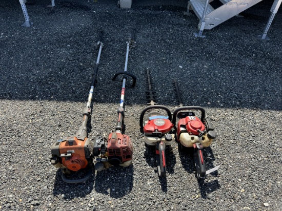 Lot of 4 Hedge Trimmers (Redmax, Husqvarna)