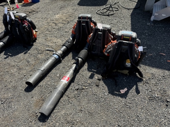 Lot of 3 Husqvarna 580BFS Back Pack Blowers