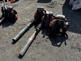 Lot of 3 Husqvarna 580BFS Back Pack Blowers