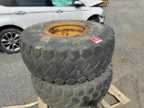 Lot of 2 Loader Tires and Rims