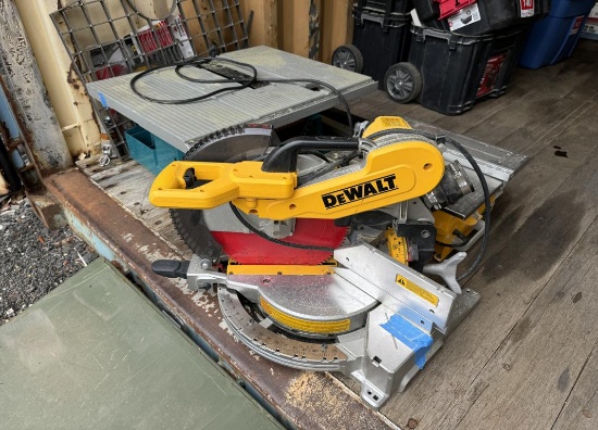 1 DeWalt Circular Saw, 2 Makita Table Saws