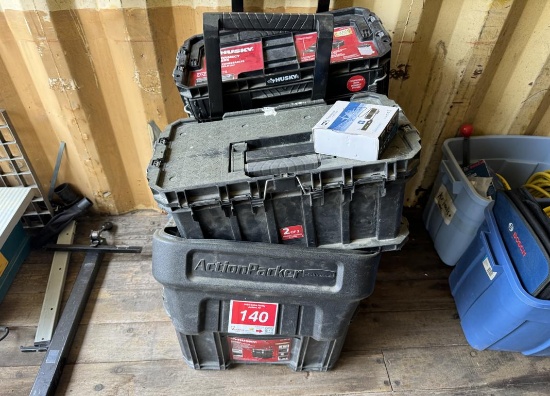Misc Lot of Stacking Tool Boxes