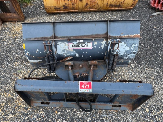 Skid Steer Snow Plow Blade 58” wide 48” angled