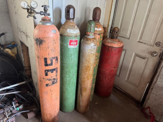 Assorted Compressed Gas Cylinders
