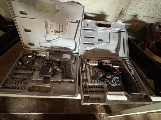 Power Tool and Drill Bit Sets in Cases