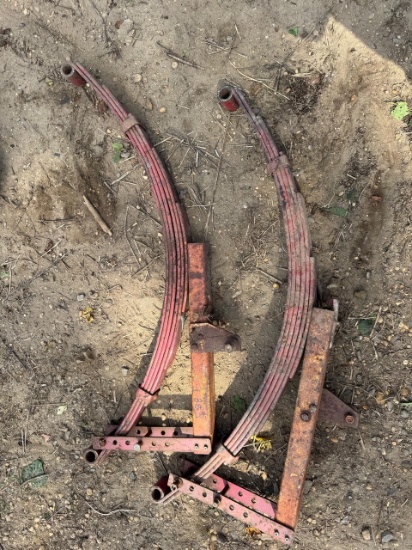 Pair of Curved Steel Equipment Brackets