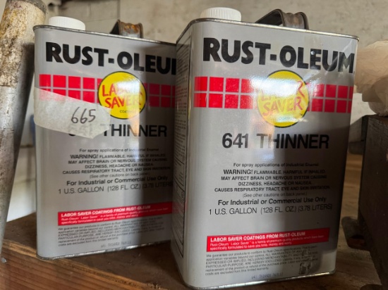 Rust-Oleum 641 Thinner Cans