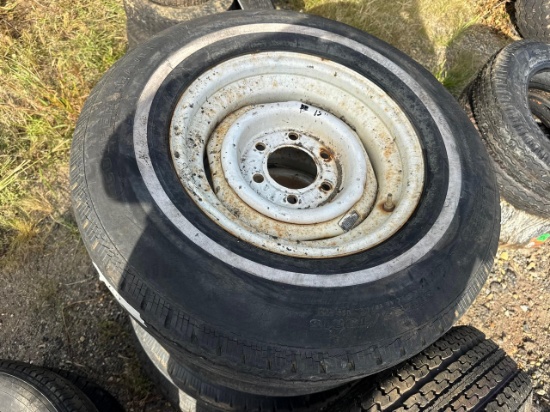 Assorted Trailer Tires and Wheels