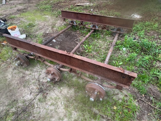 Steel Trailer / Equipment Frame with Hubs