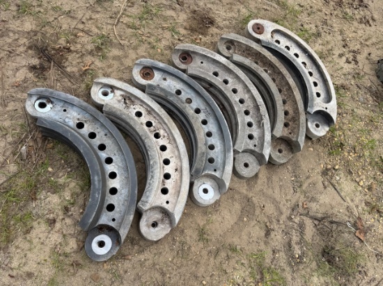 Assorted Curved Steel Brackets / Suspension Components