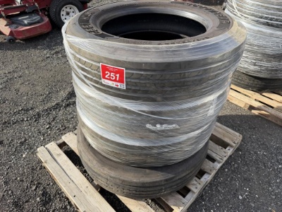 Set of 4 Goodyear 22.5 Tires (New)