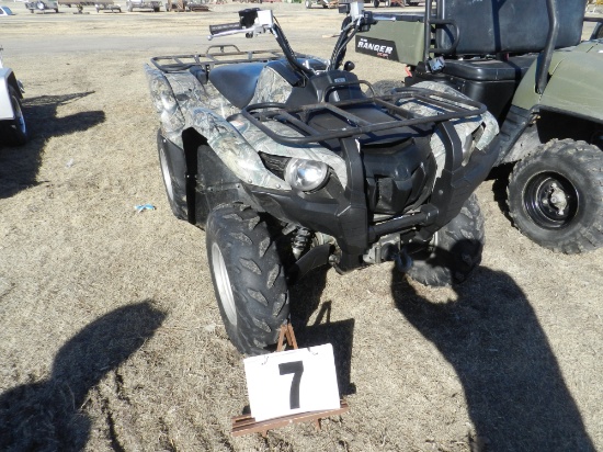 2014 Yamaha Grizzly 550 4-wheeler