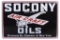 Petroliana Sign, Socony Air-Craft Oils, embossed tin