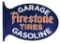 Automotive Sign, Firestone Tires, heavy enamel paint on