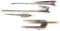 Automotive Hood Ornaments (4), Lincoln, 3 w/gilt