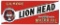 Petroliana Sign, Gilmore Lion Head Motor Oil, heavy