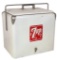 Soda Fountain Ice Chest, 7Up, embossed panels, by
