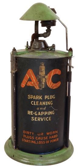 Automotive A-C Spark Plug Cleaner, painted steel,
