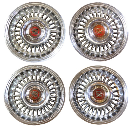 Automotive Wheels (4), Cadillac Sabre, all w/center