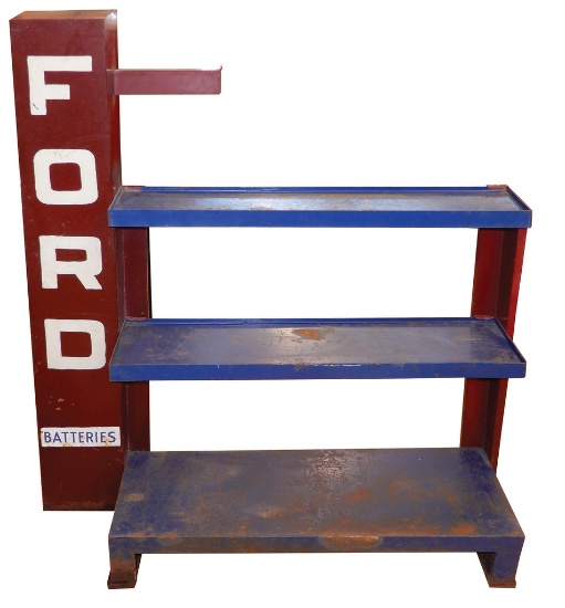 Automotive, Ford Battery Display Rack, 3-shelf painted