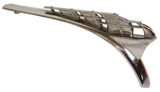 Automotive Hood Ornament, Plymouth, c.1950, reticulated