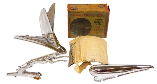 Automotive Hood Ornaments & Trim (4), 1946