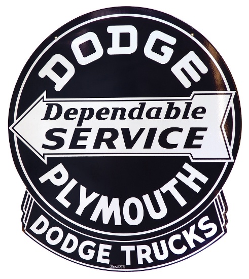 Automotive Sign, Dodge-Plymouth Dependable Service, DSP