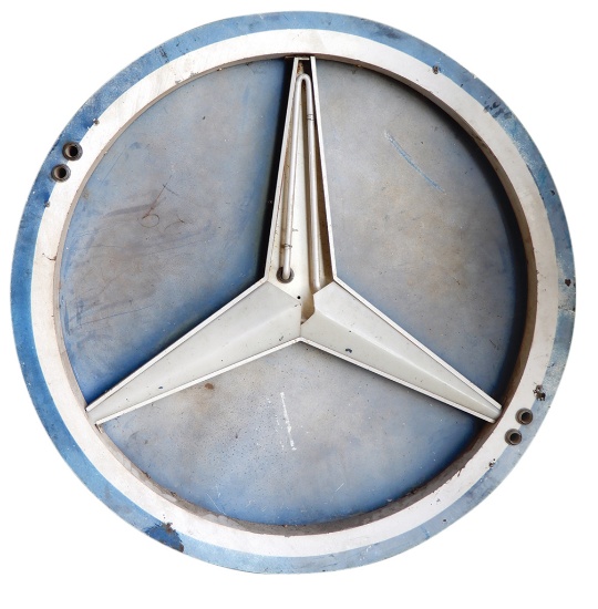 Automotive Sign, Mercedes-Benz Dealership, double-sided