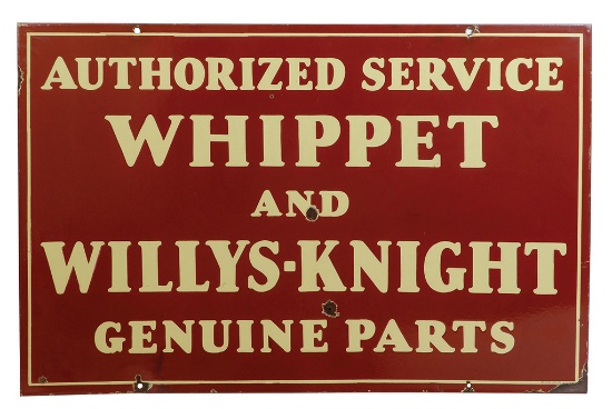 Automotive Sign, Whippet & Willys-Knight Service &