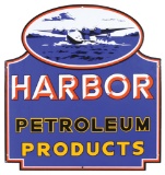 Petroliana Sign, Harbor Petroleum Products, enamel on