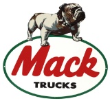 Automotive Sign, Mack Trucks, heavy enamel paint on