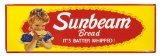 Country Store Sign, Sunbeam Bread, embossed tin,