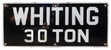 Road or Bridge Sign, Whiting 30 Ton, SSP w/removable