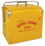 Picnic Cooler, Royal Crown Cola, embossed metal w/orig