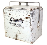 Picnic Cooler, Grapette, embossed panels, mfgd by