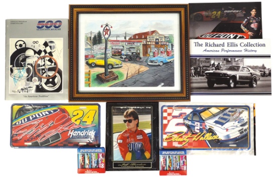Racing Memorabilia (9), double signed (not identified) 1982 Indy 500 progra