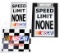Nascar Garage Signs (3), Tin Litho, Exc-New cond, largest 18