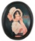 Collectible, 1972 Reproduction 1914 Betty Girl Coca-Cola Oval Serving Tray,