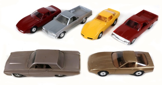 Toy Scale Models (6), 1986 Chevy Corvette, 1980 Chevy El Camino, 1980 Chevy
